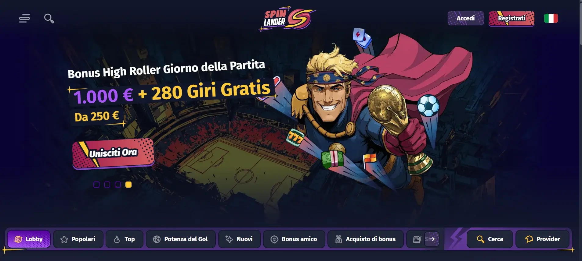 Spinlander: 20 giri gratuiti senza deposito su Fruit Empire
