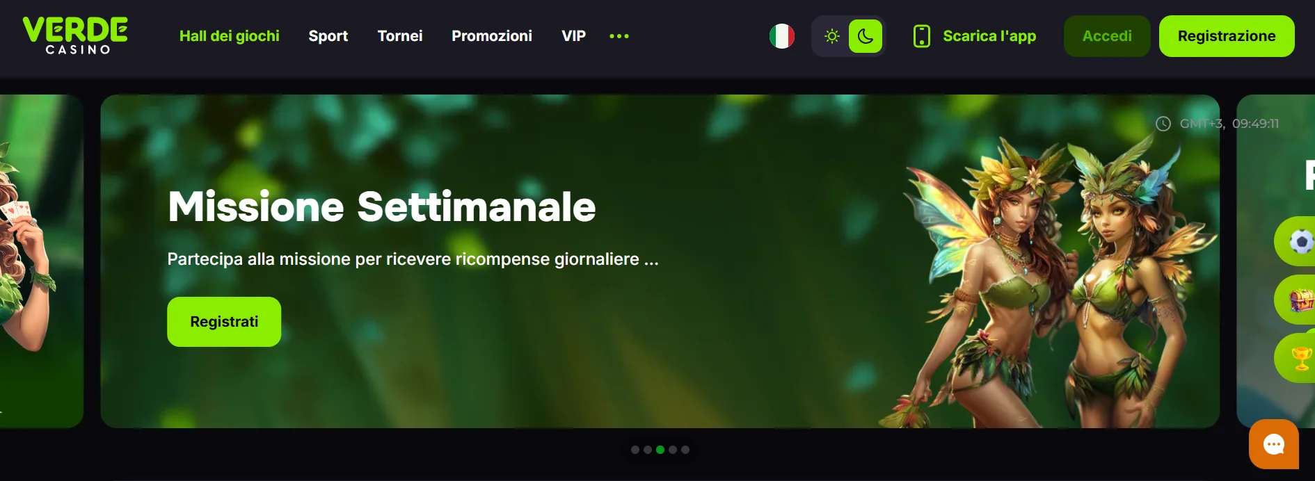 Verde Casino: bonus benvenuto casino senza deposito di 25 euro