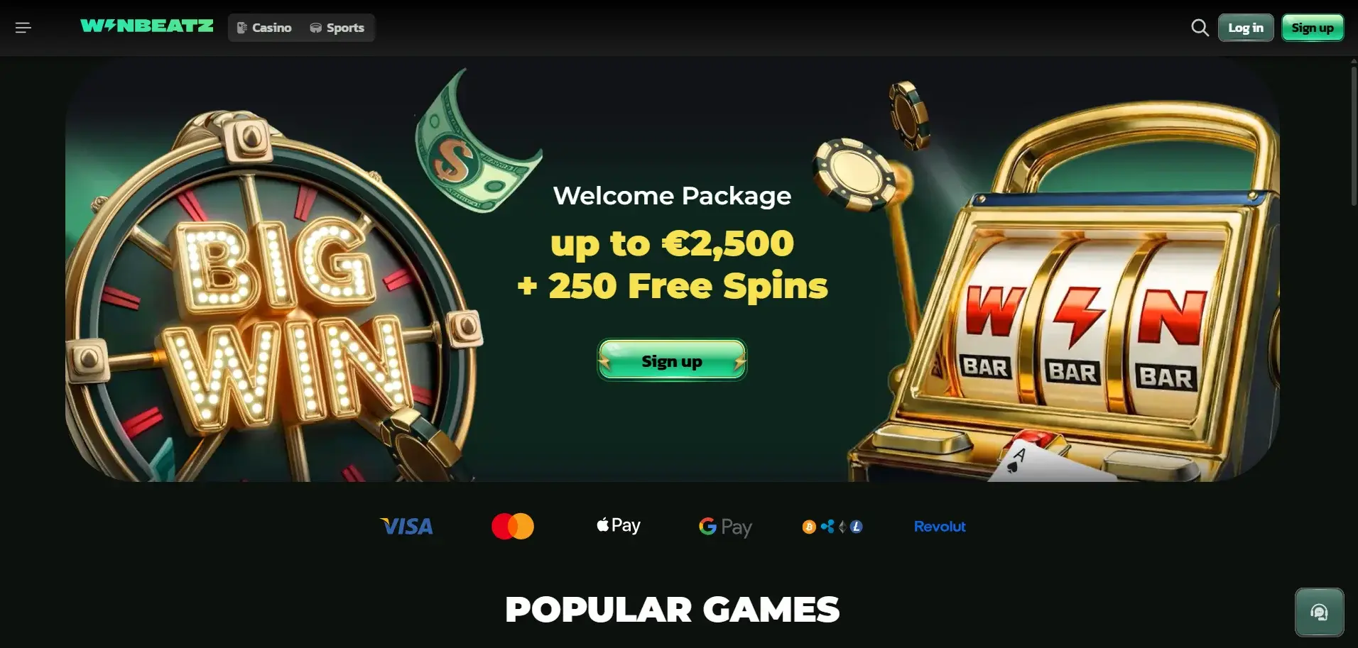 WinBeatz: 100 giri gratuiti senza deposito